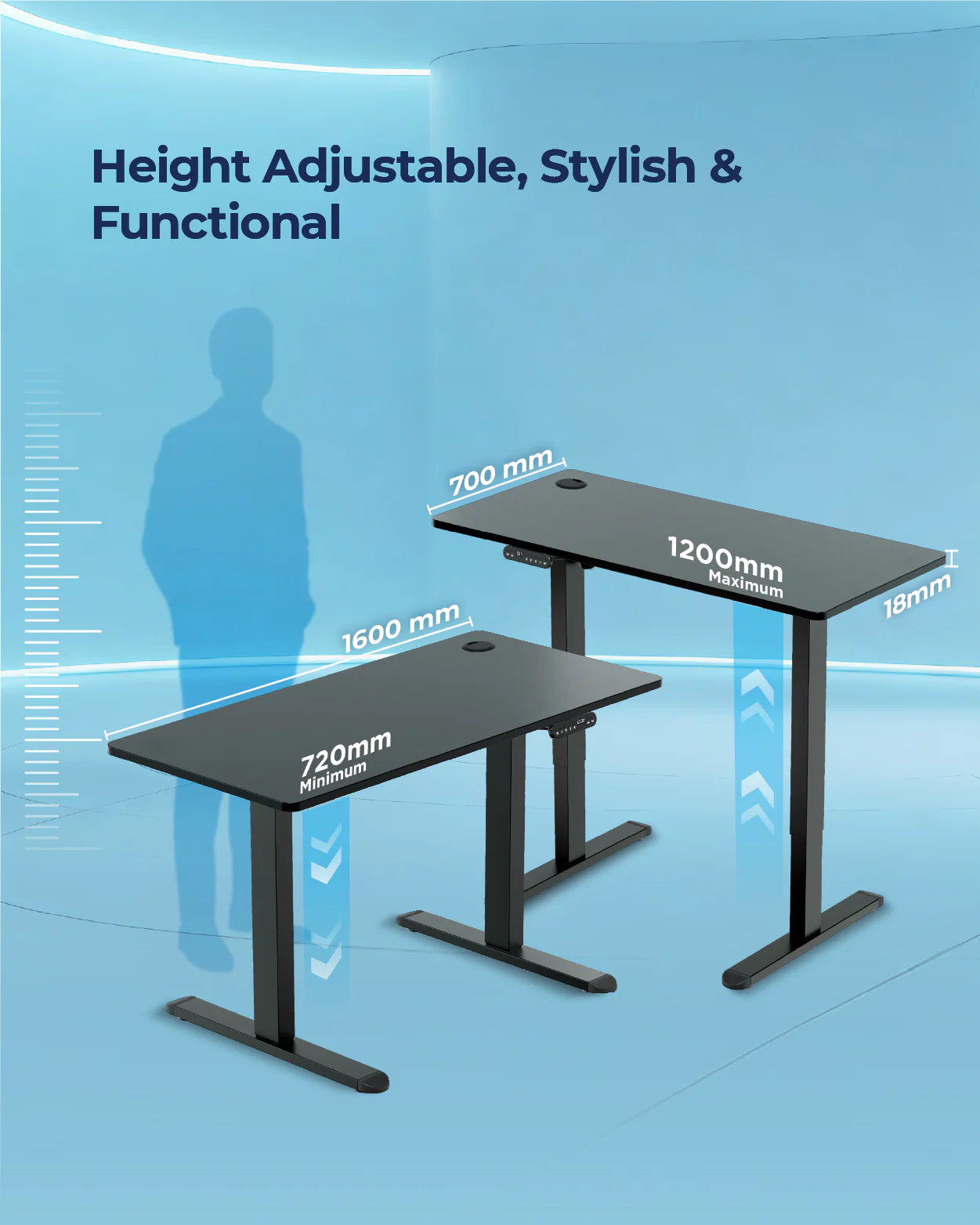 AeroPlus Adjustable Desk - Image 34
