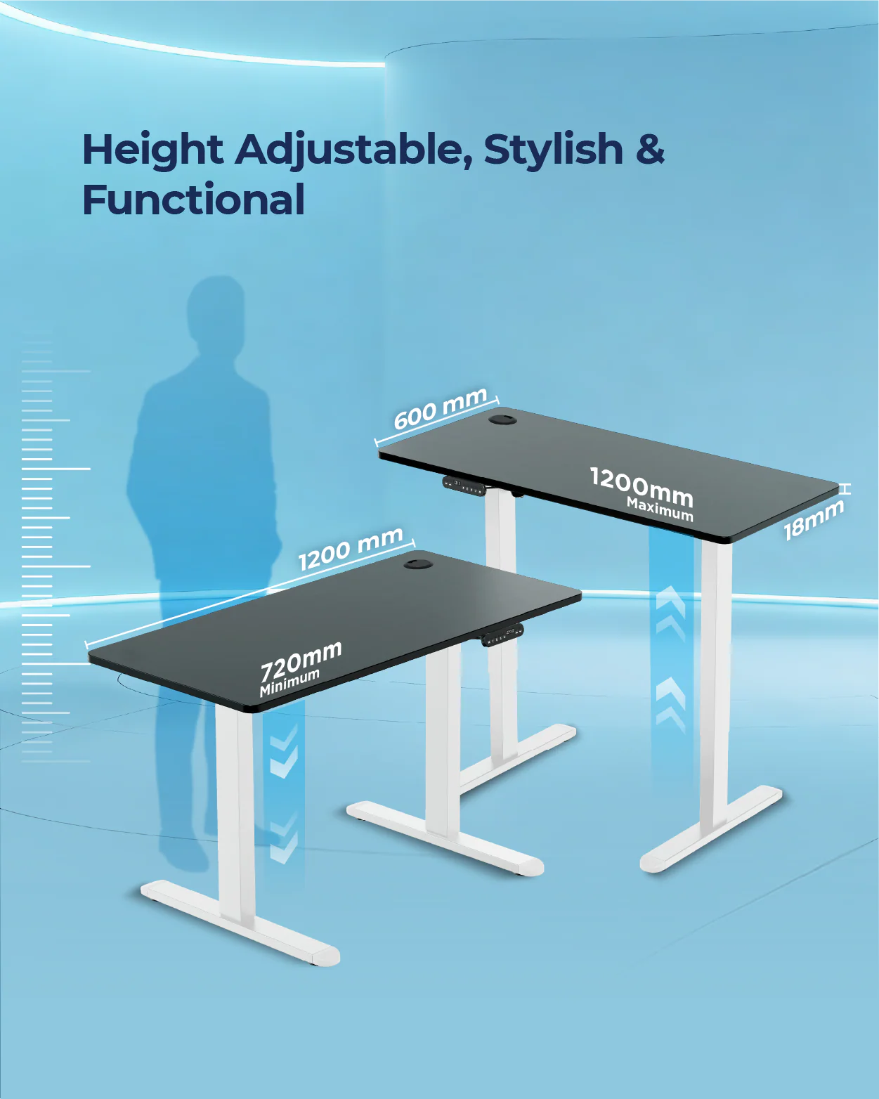 AeroPlus Adjustable Desk - Image 54