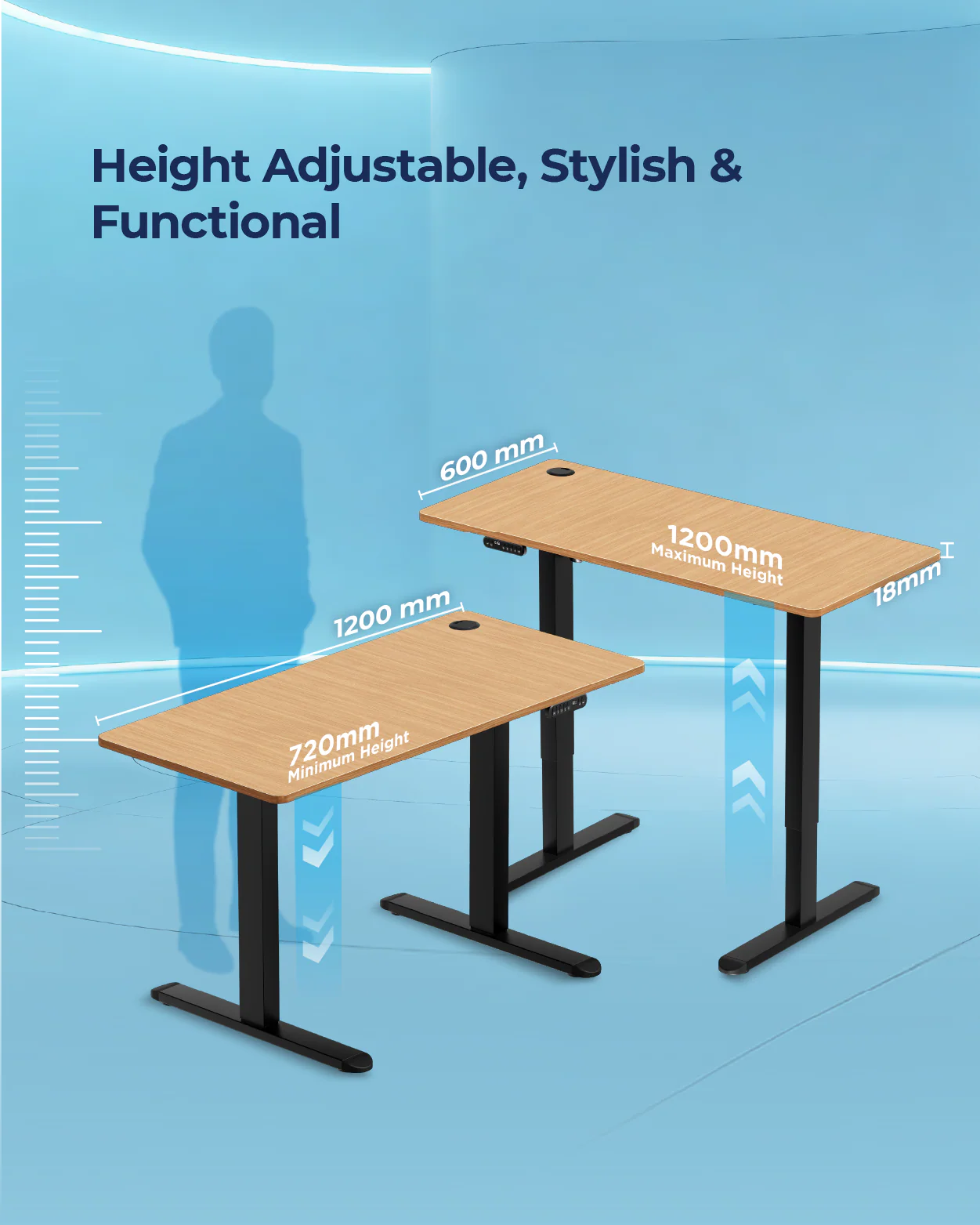 AeroPlus Adjustable Desk - Image 68