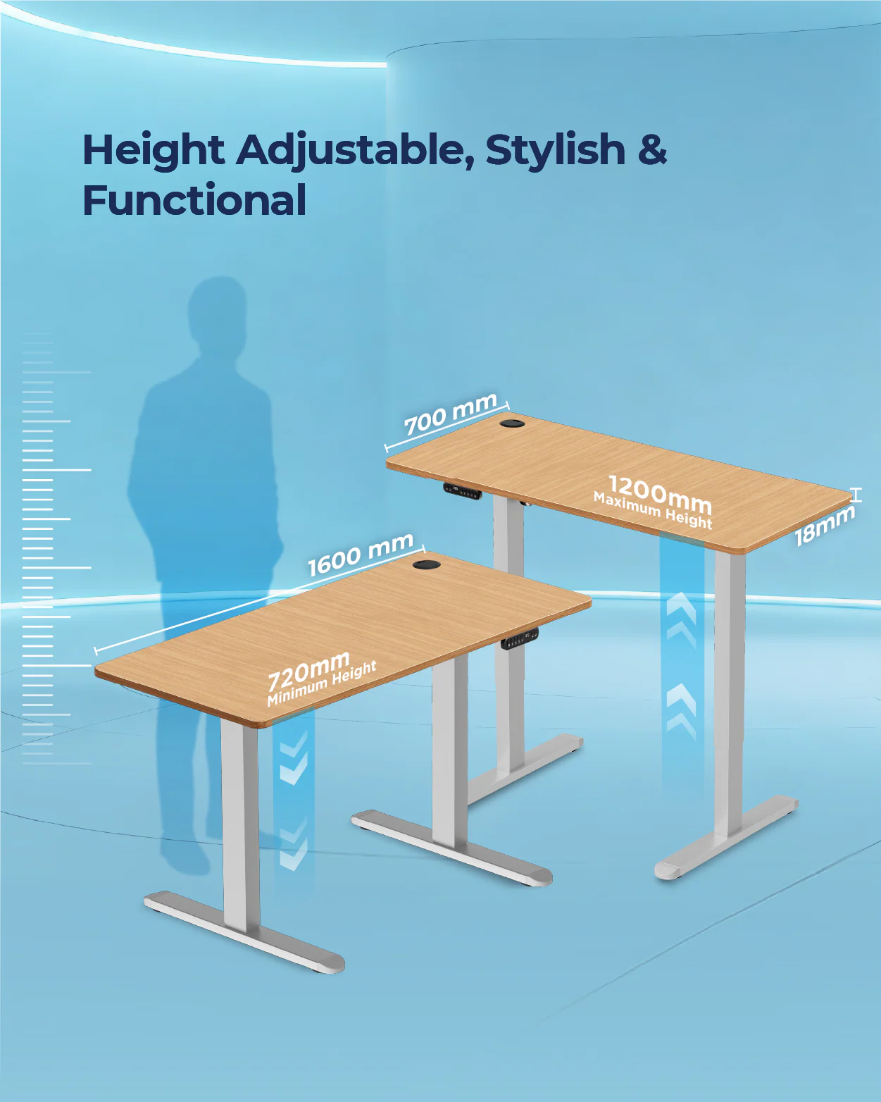 AeroPlus Adjustable Desk - Image 75