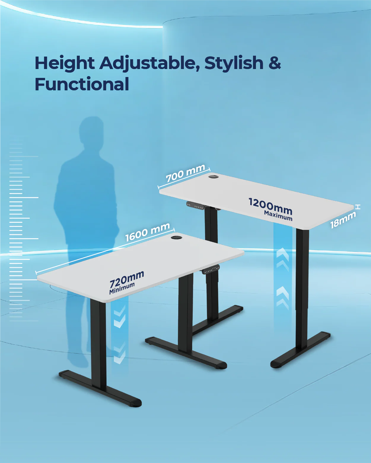 AeroPlus Adjustable Desk - Image 89