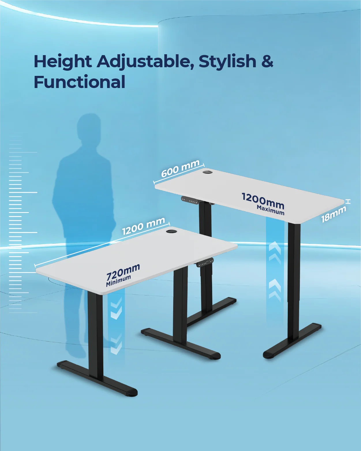 AeroPlus Adjustable Desk - Image 96