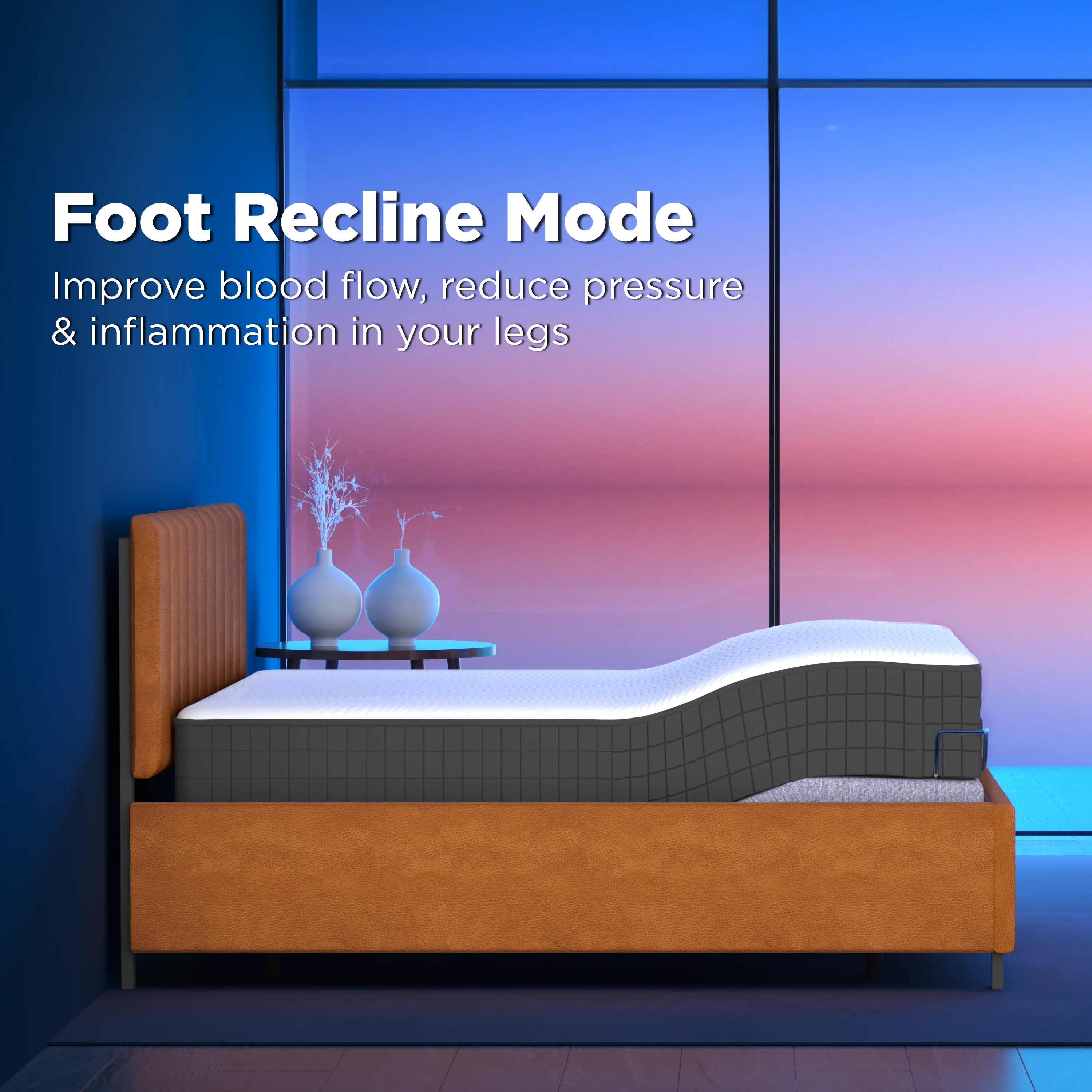 Elev8 Smart Recliner Bed with Leather Frame - Image 19