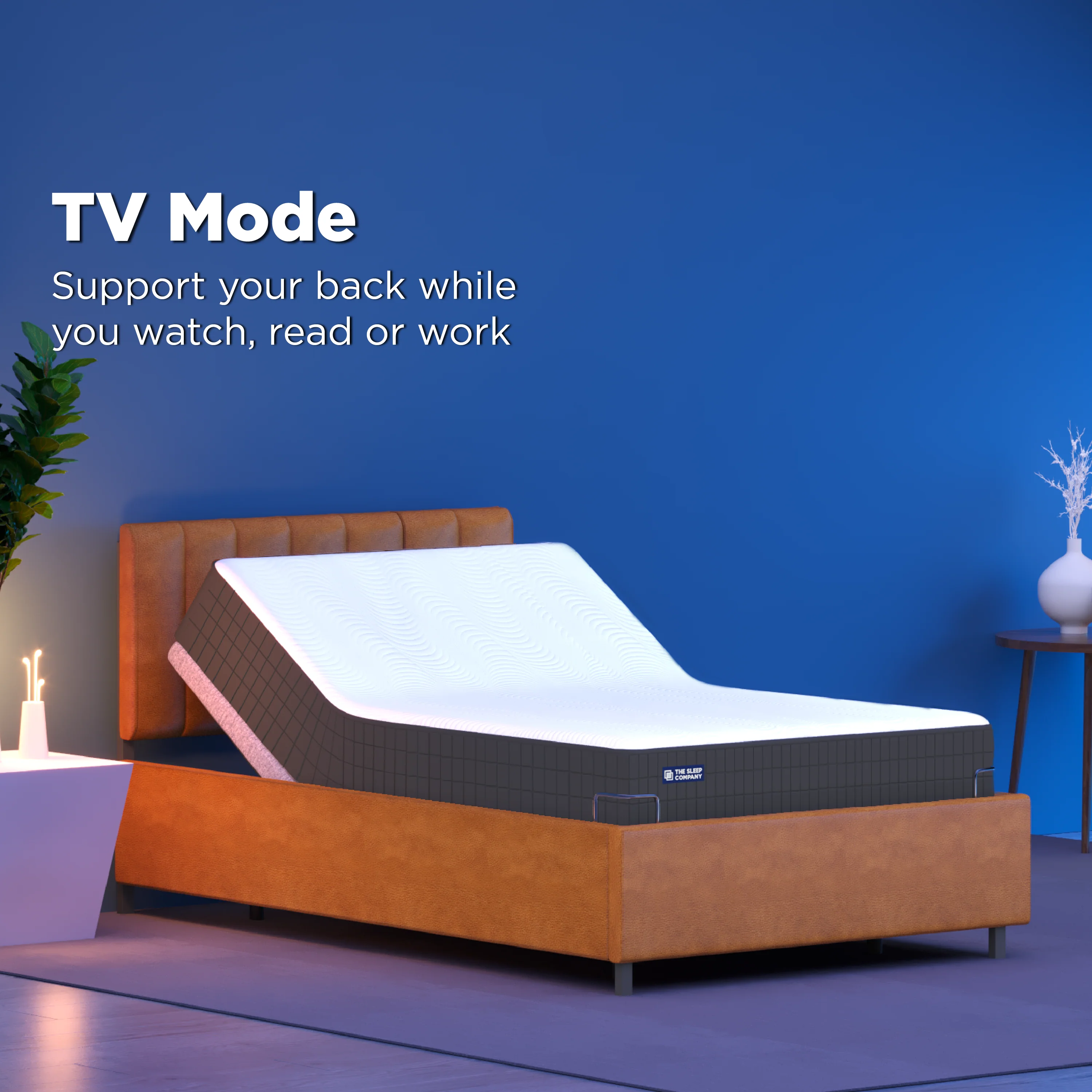 Elev8 Smart Recliner Bed with Leather Frame - Image 3