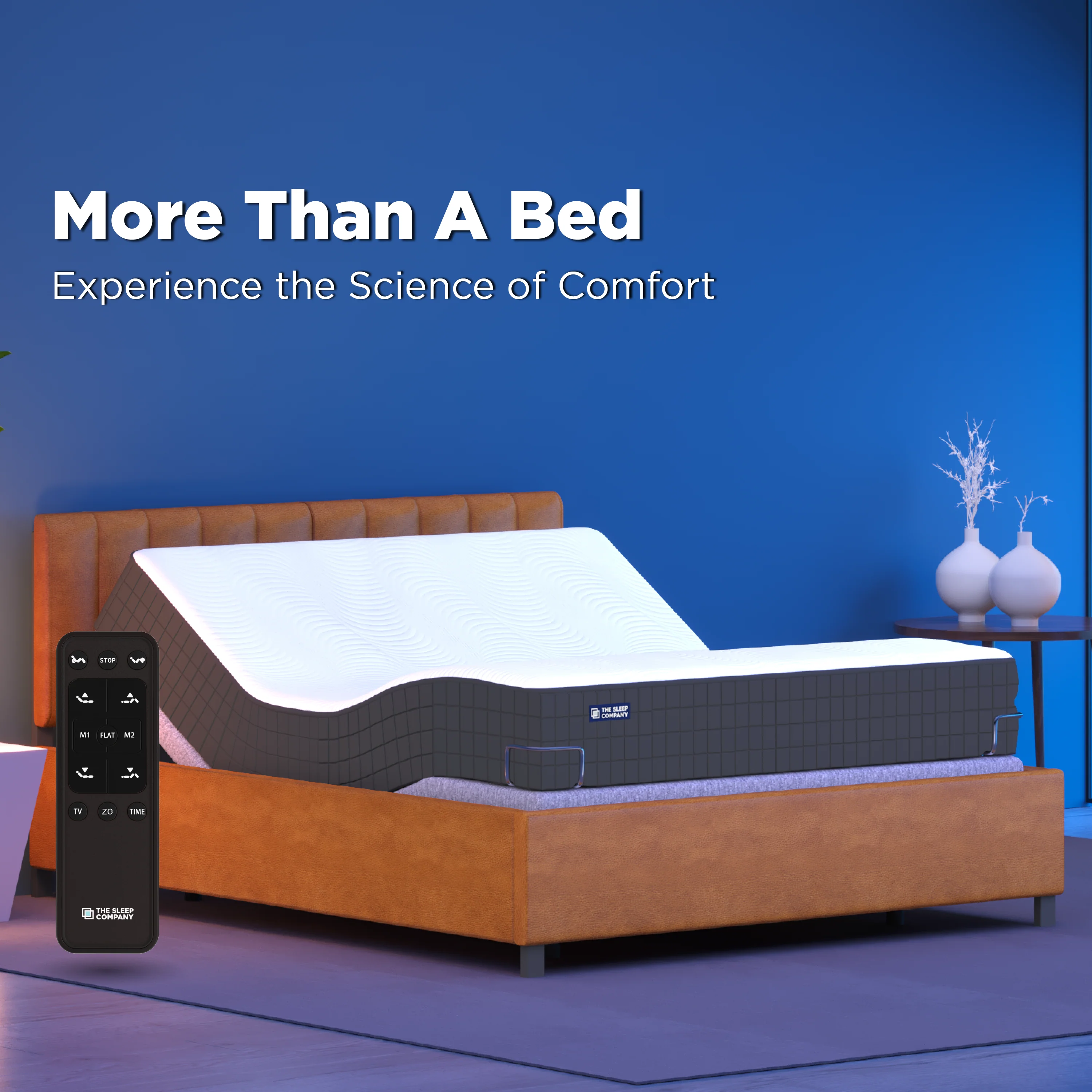 Elev8 Smart Recliner Bed with Leather Frame - Image 8