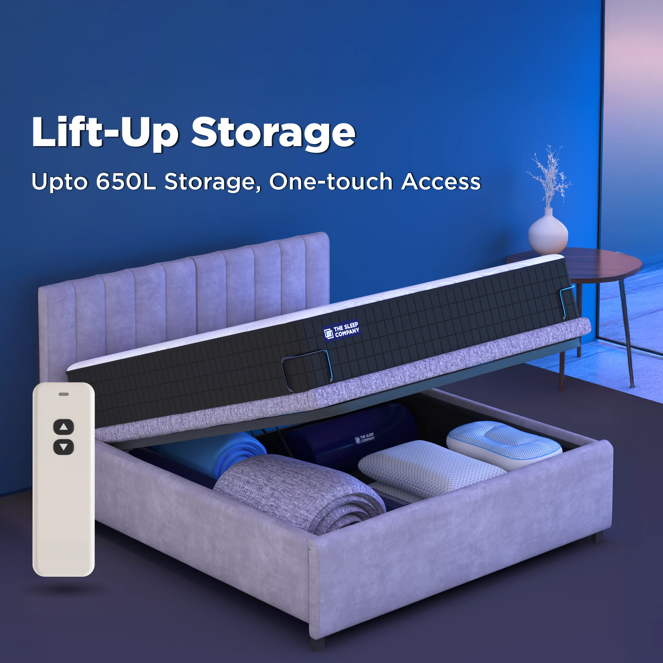 Elev8 Smart Recliner Storage Bed with Italia Frame - Image 2