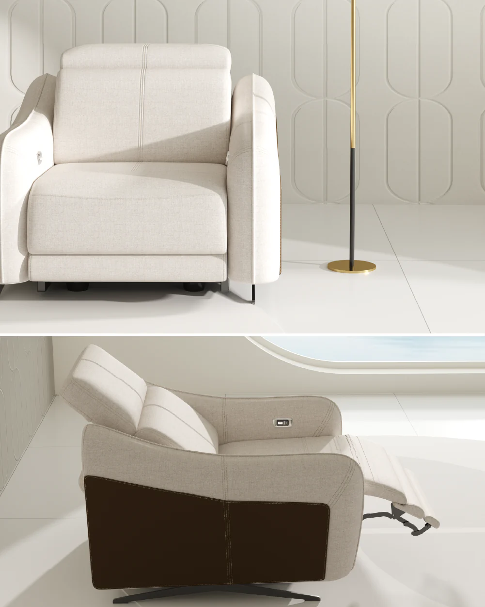 Emilio Recliner Sofa - Image 37