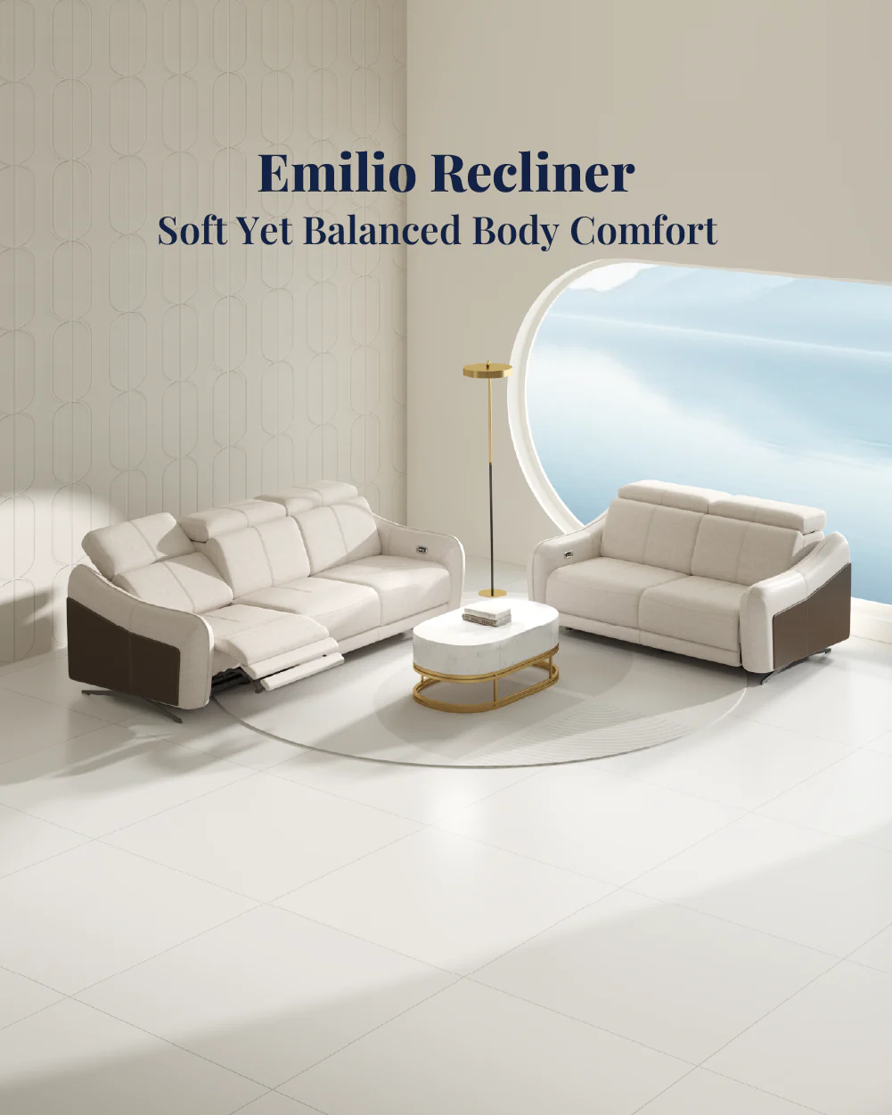 Emilio Recliner Sofa - Image 49