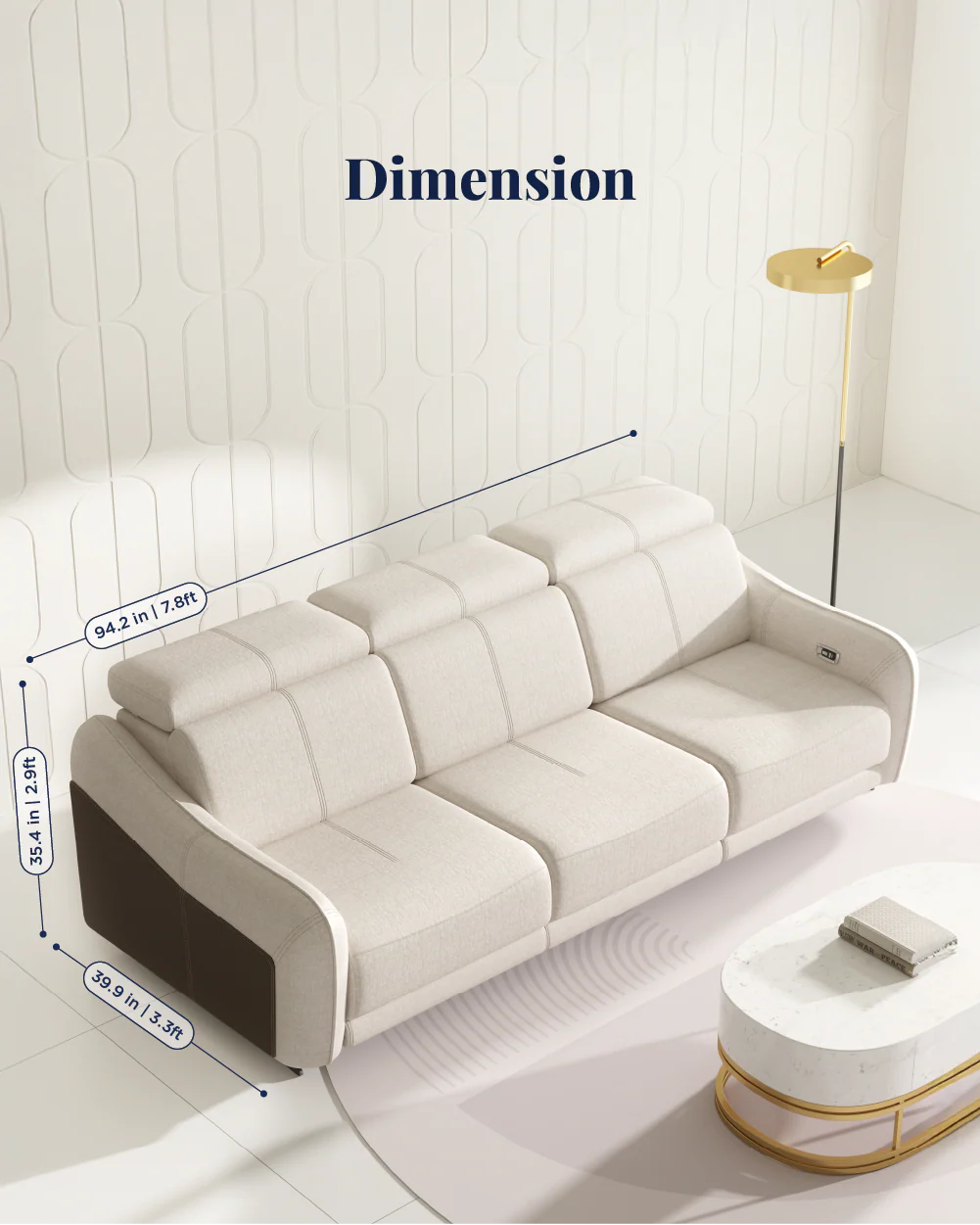 Emilio Recliner Sofa - Image 54