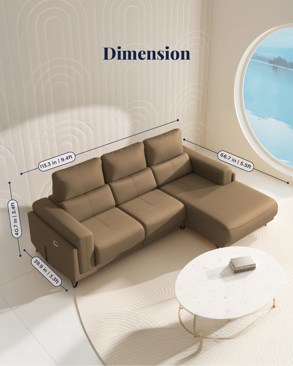Emperia Recliner Sofa - Image 6