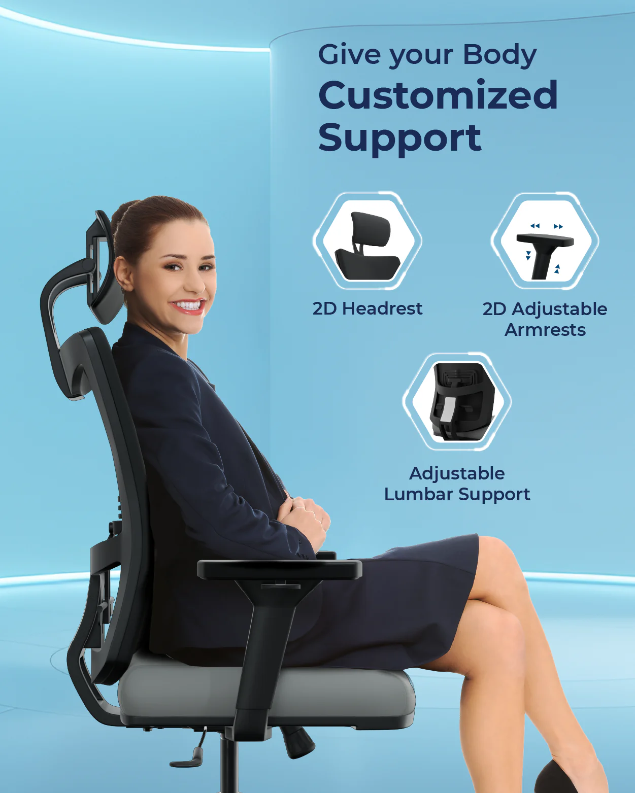 Onyx Orthopedic Office Chair - Image 10