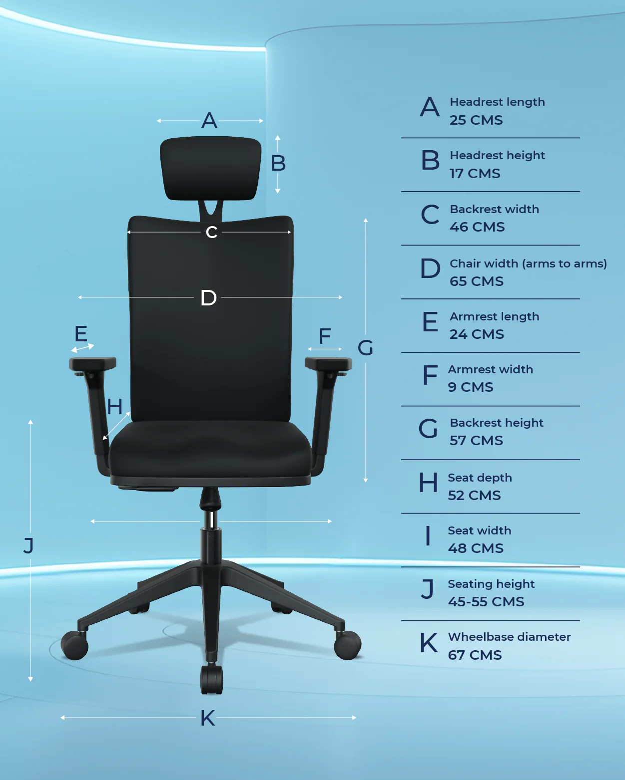 Onyx Orthopedic Office Chair - Image 5