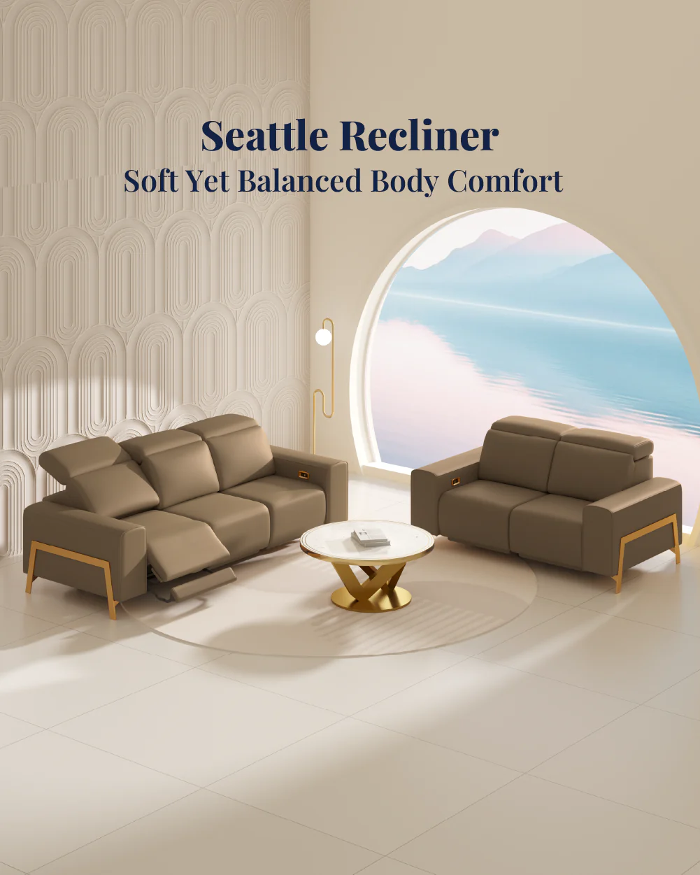 Seattle Recliner Sofa - Image 128