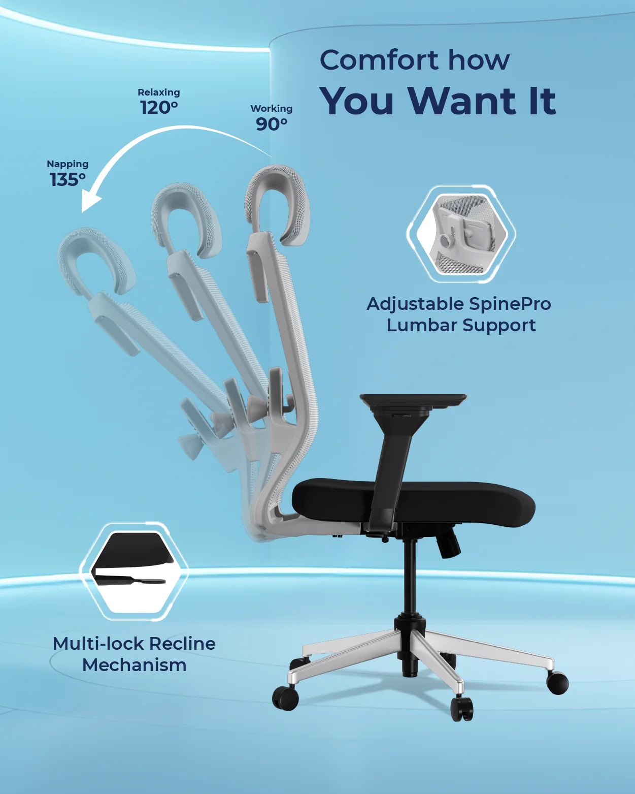 Stylux Ergonomic Office Chair - Image 3