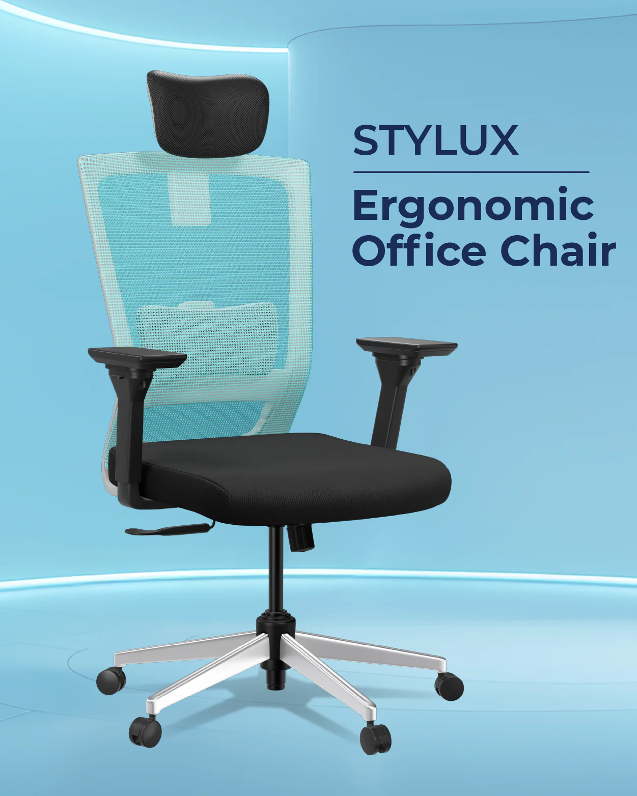 Stylux Ergonomic Office Chair - Image 7