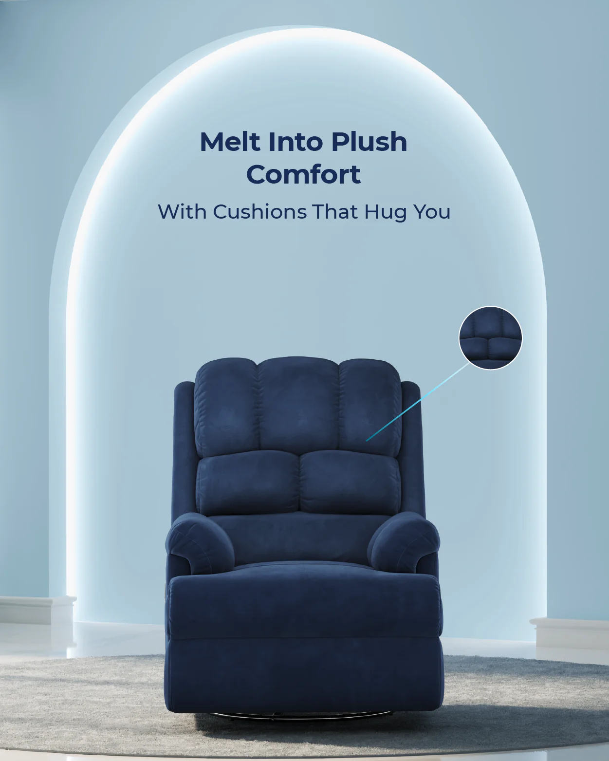 The Sleep Company Luxe Motorised Recliner Sofa - Image 13