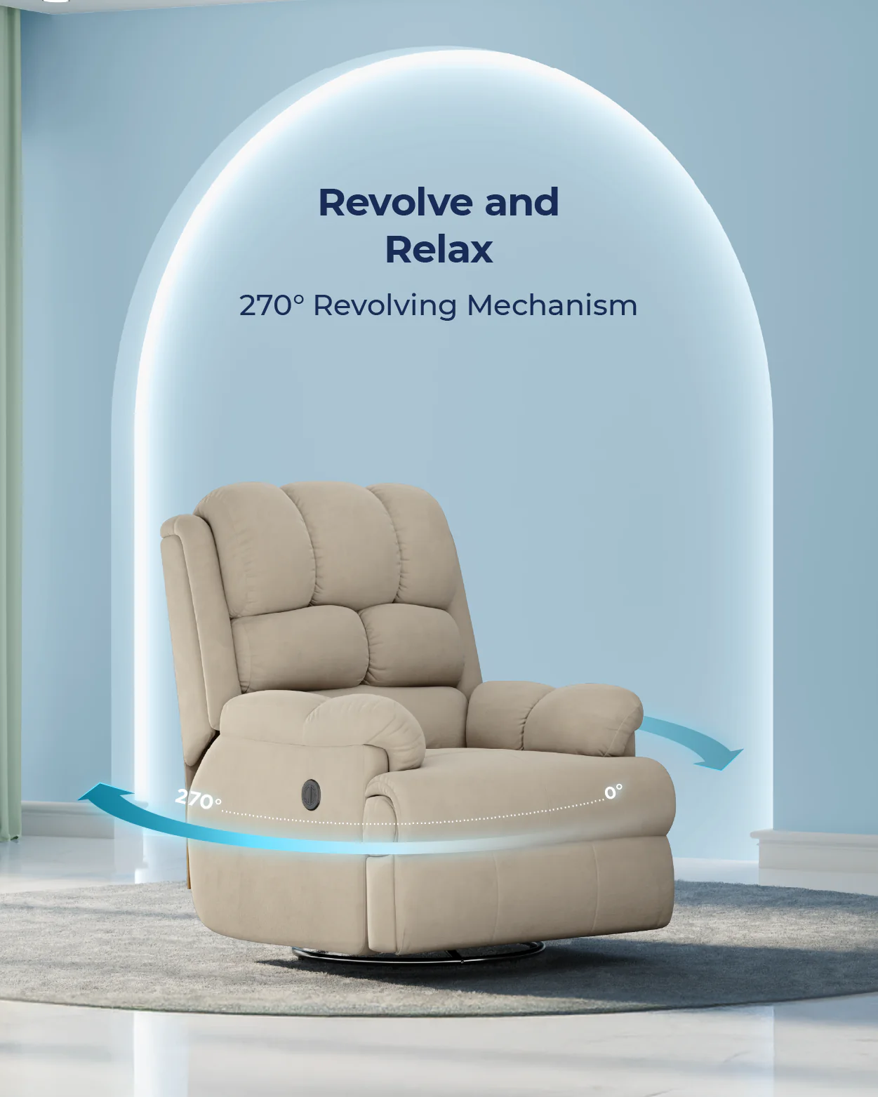 The Sleep Company Luxe Motorised Recliner Sofa - Image 17