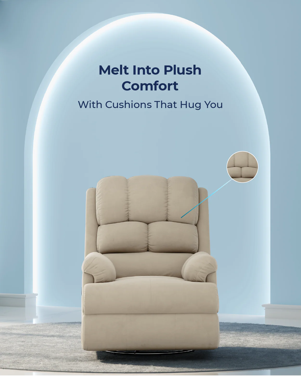 The Sleep Company Luxe Motorised Recliner Sofa - Image 20