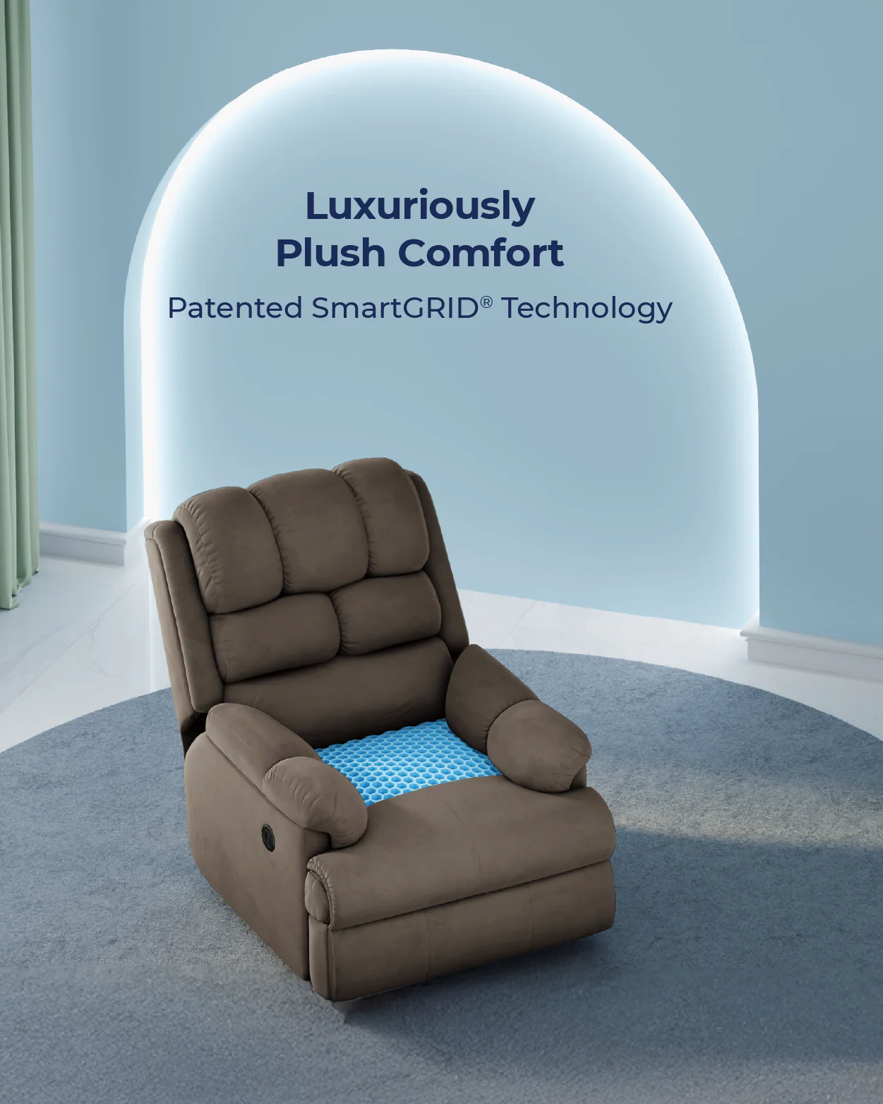 The Sleep Company Luxe Motorised Recliner Sofa - Image 30