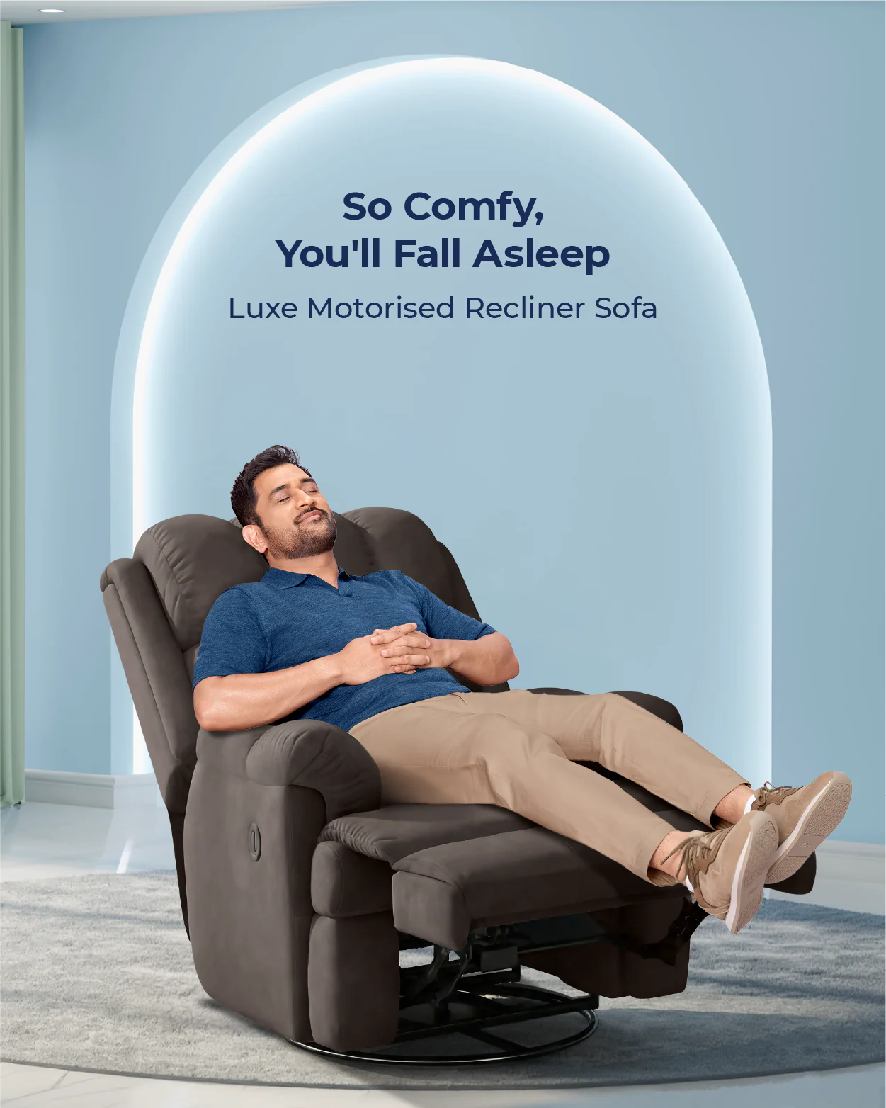 The Sleep Company Luxe Motorised Recliner Sofa - Image 35