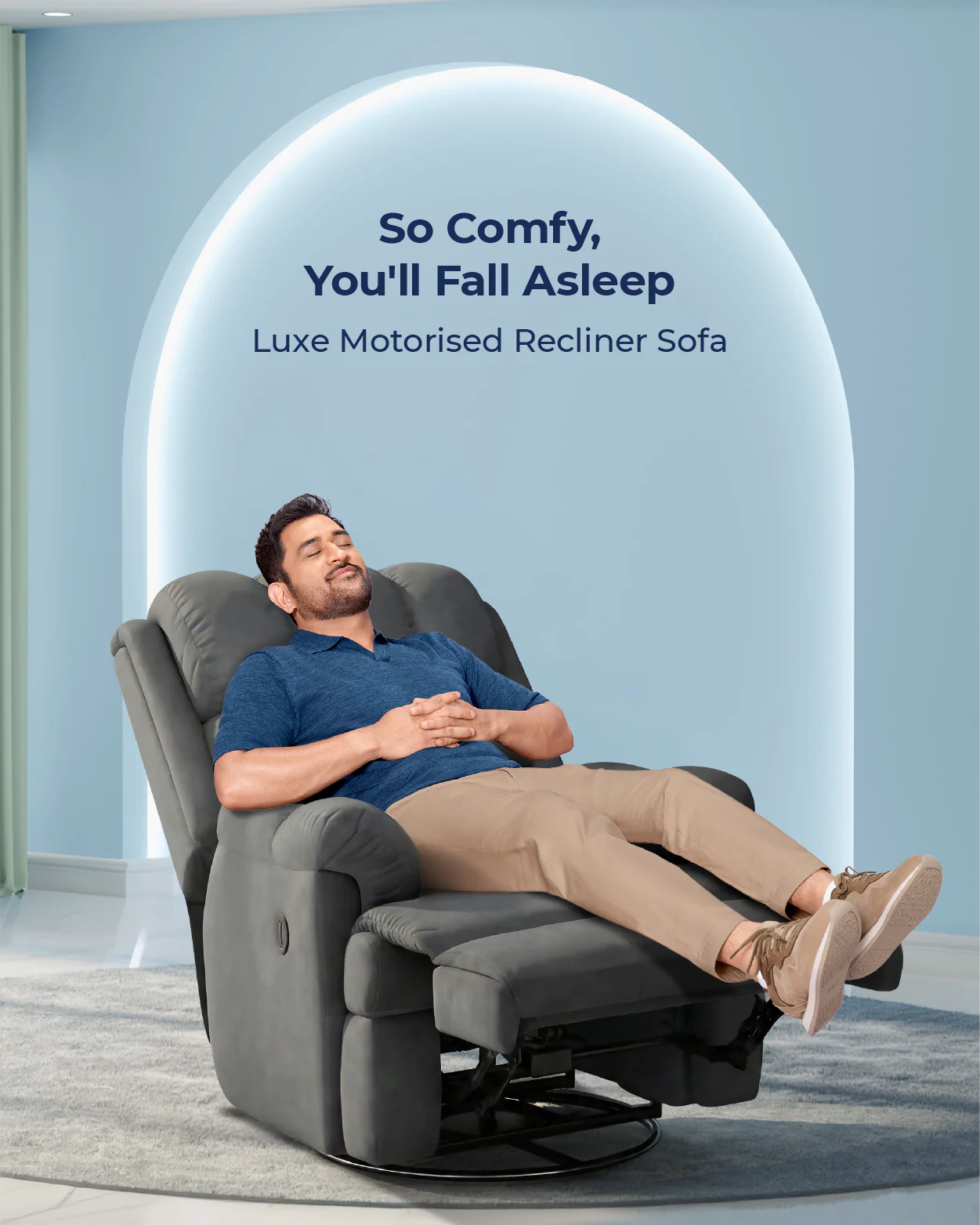 The Sleep Company Luxe Motorised Recliner Sofa - Image 40