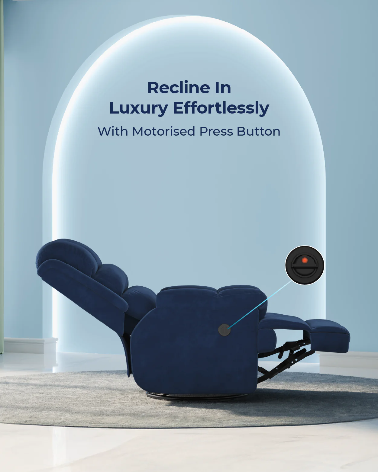 The Sleep Company Luxe Motorised Recliner Sofa - Image 43