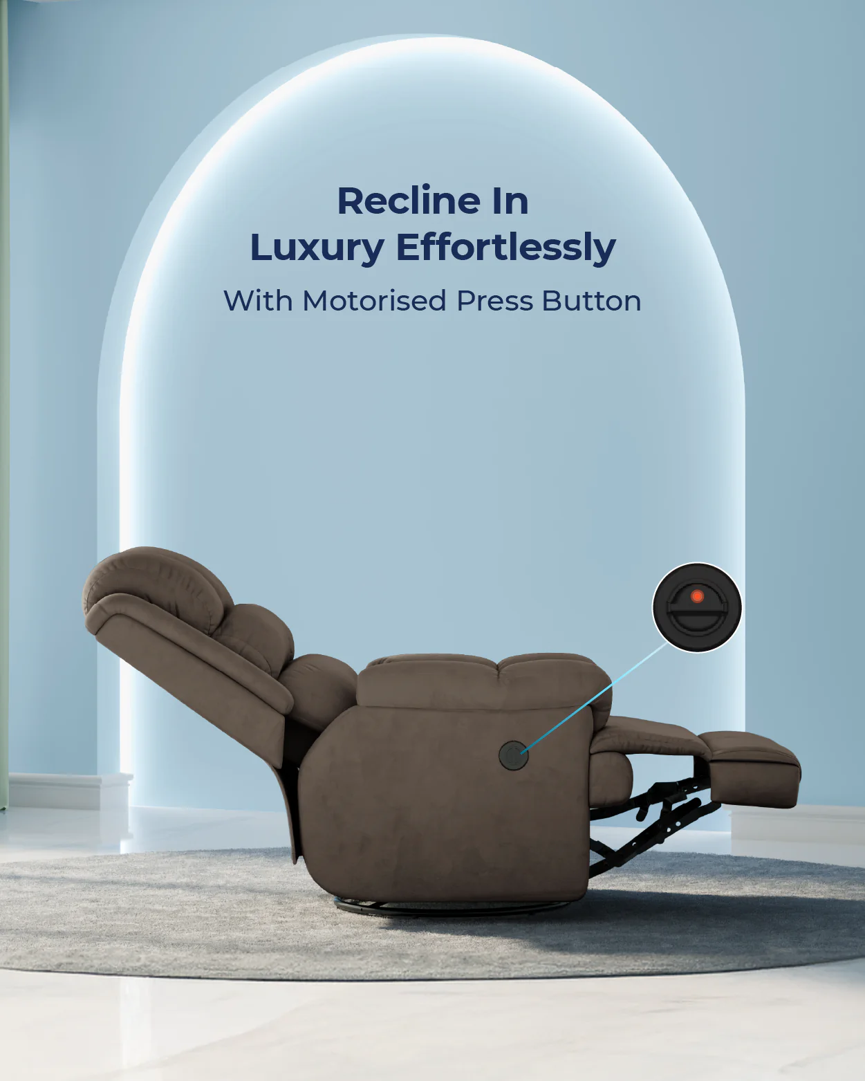 The Sleep Company Luxe Motorised Recliner Sofa - Image 58
