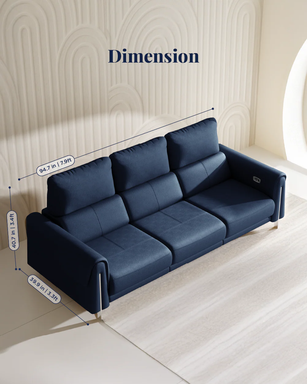 Valencia Recliner Sofa - Image 173