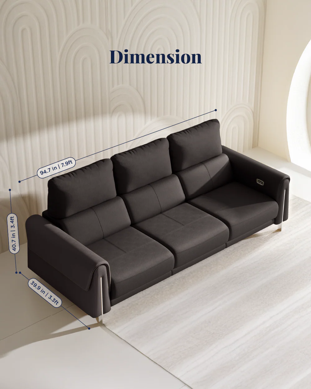 Valencia Recliner Sofa - Image 55