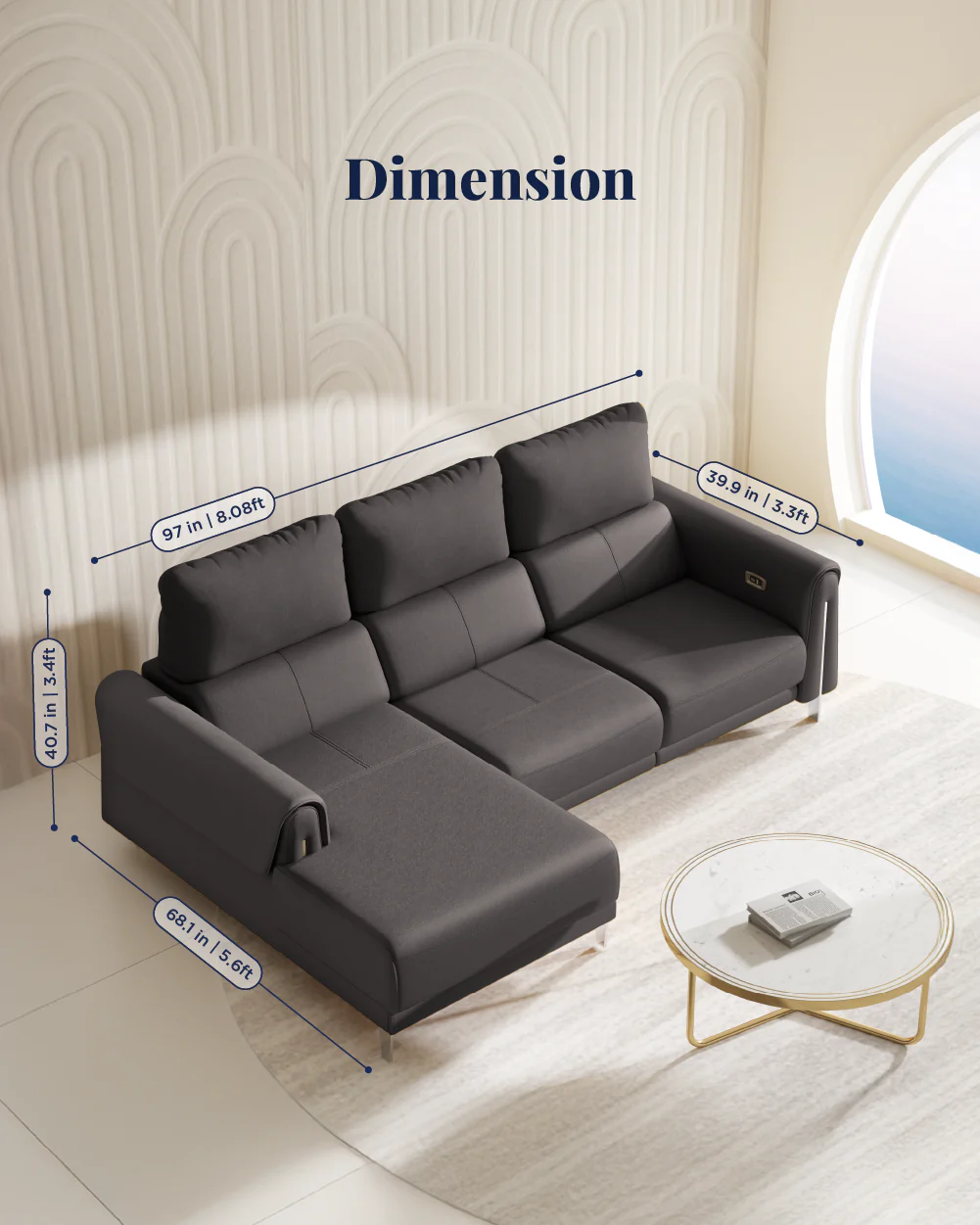 Valencia Recliner Sofa - Image 96